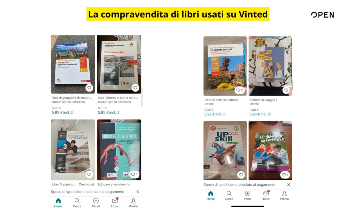 vendita libri usati scuola vinted