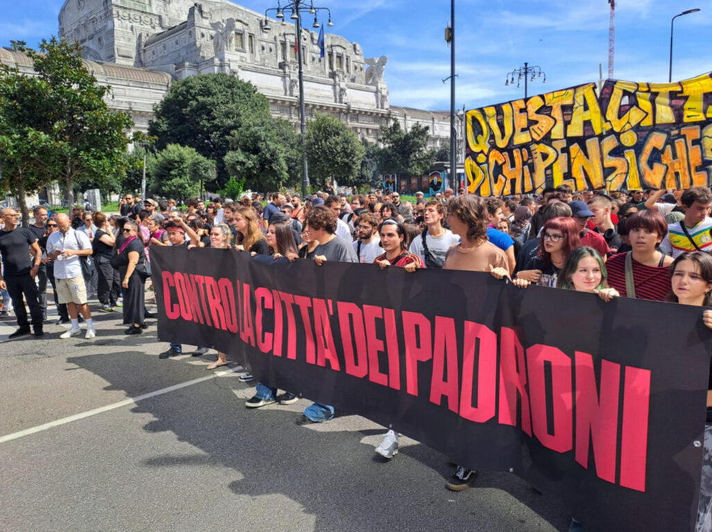 Corteo contro lo sgombero del Leoncavallo a Milano, 6 settembre 2025