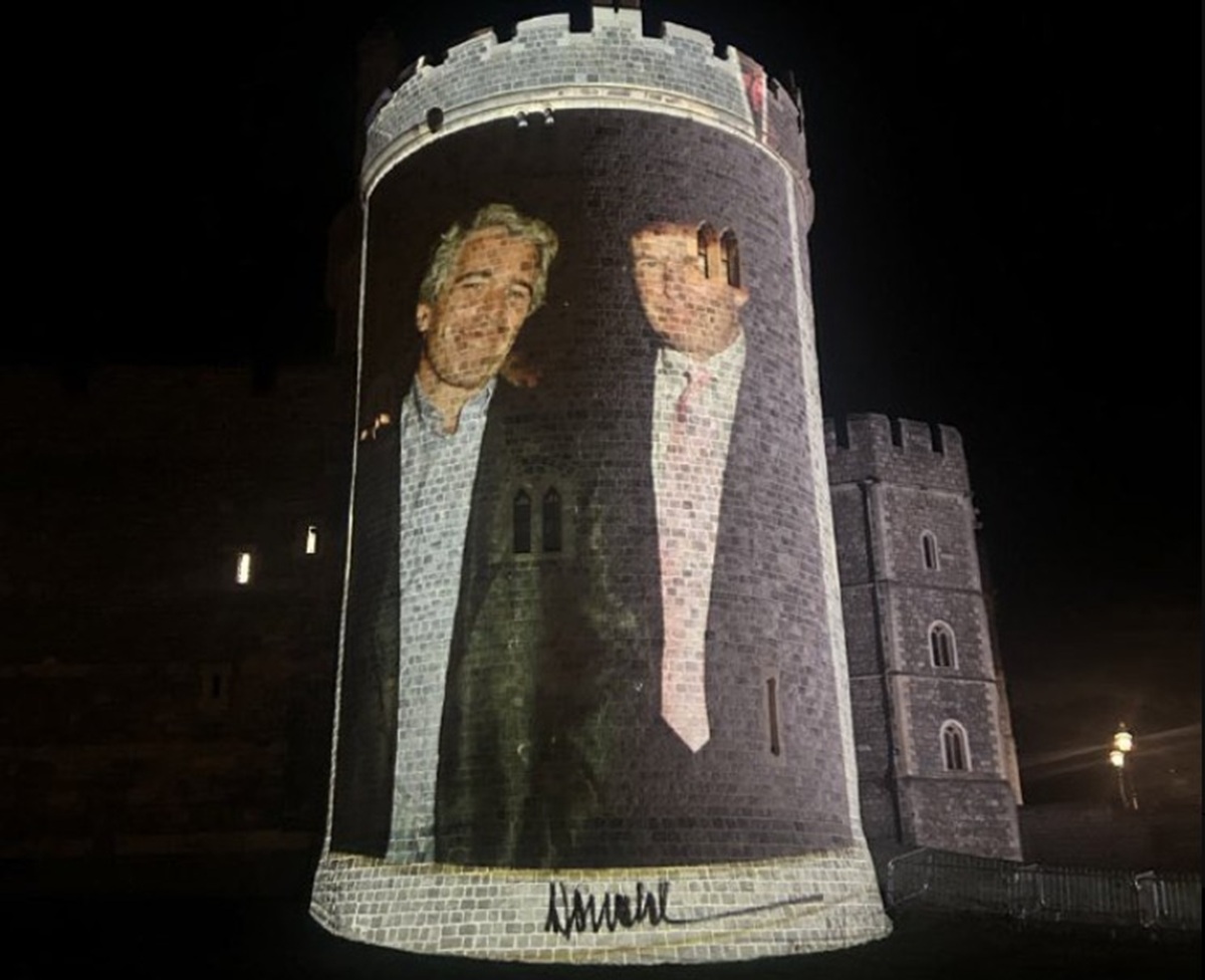 castello windsor foto donald trump jeffrey epstein
