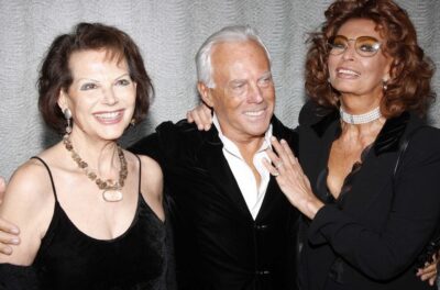 claudia cardinale giorgio armani sophia loren 1