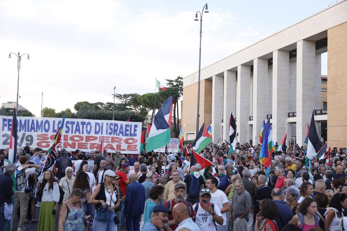 corteo gaza roma