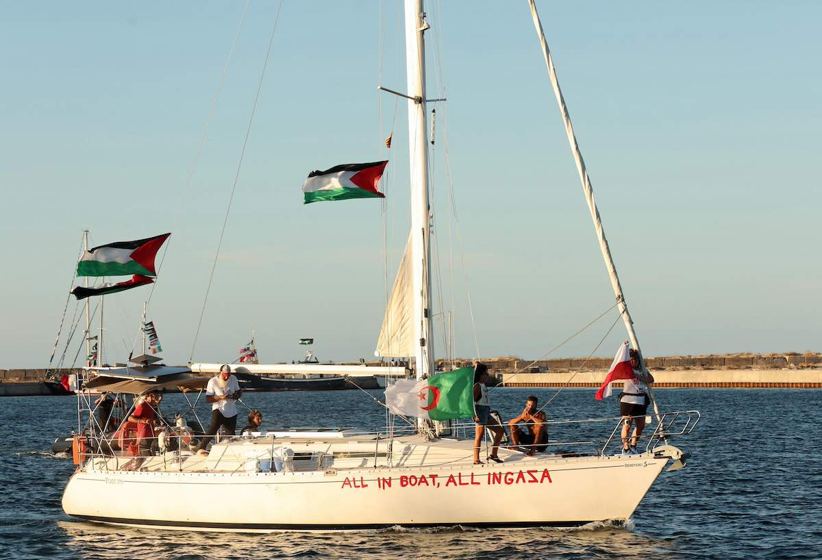 global sumud flotilla gaza blocco navale