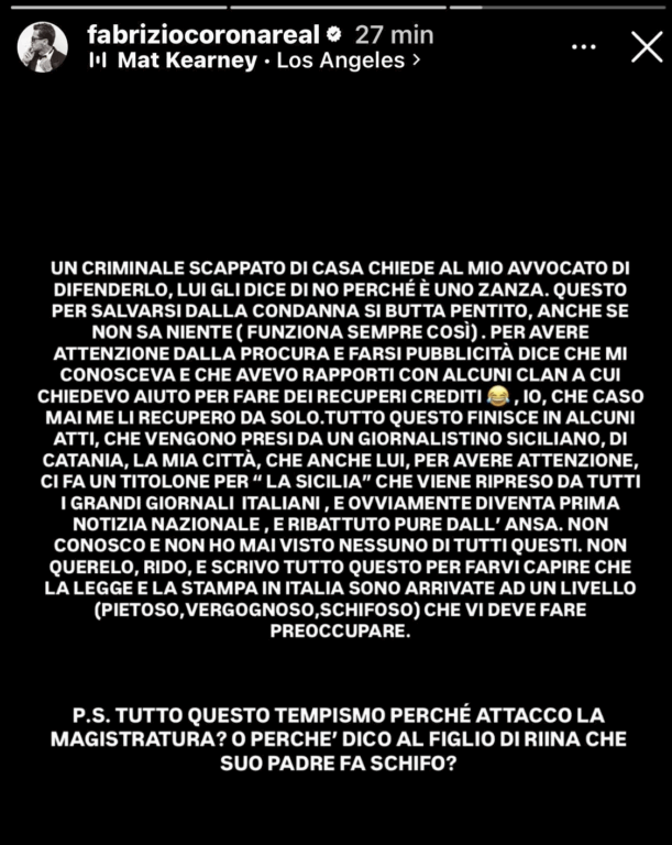 storia Fabrizio Corona