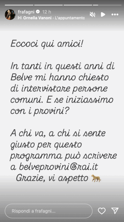 fagnani belve casting