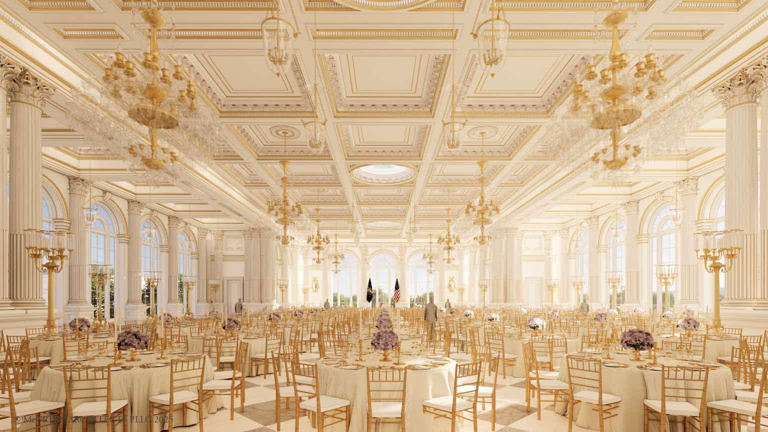 ballroom casa bianca sala da ballo donald trump