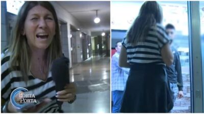 chiara giannini aggredita porta a porta