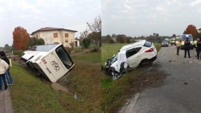 incidente treviso pullman atvo auto