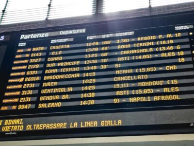 sciopero treni martedì 21 ottobre