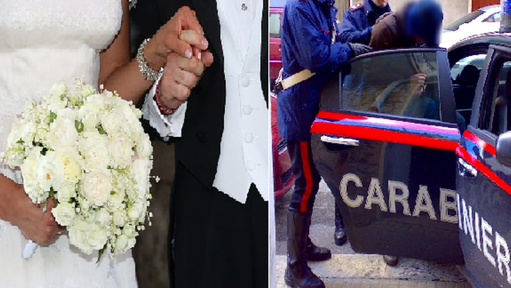 sposo spacciatore invitati indagati