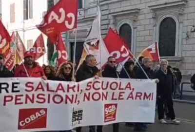 cobas roma sciopero corteo manifestazione