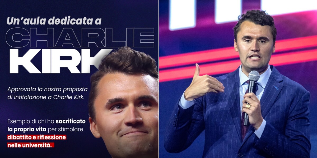 aula-studio-università-ferrara-charlie-kirk-polemiche