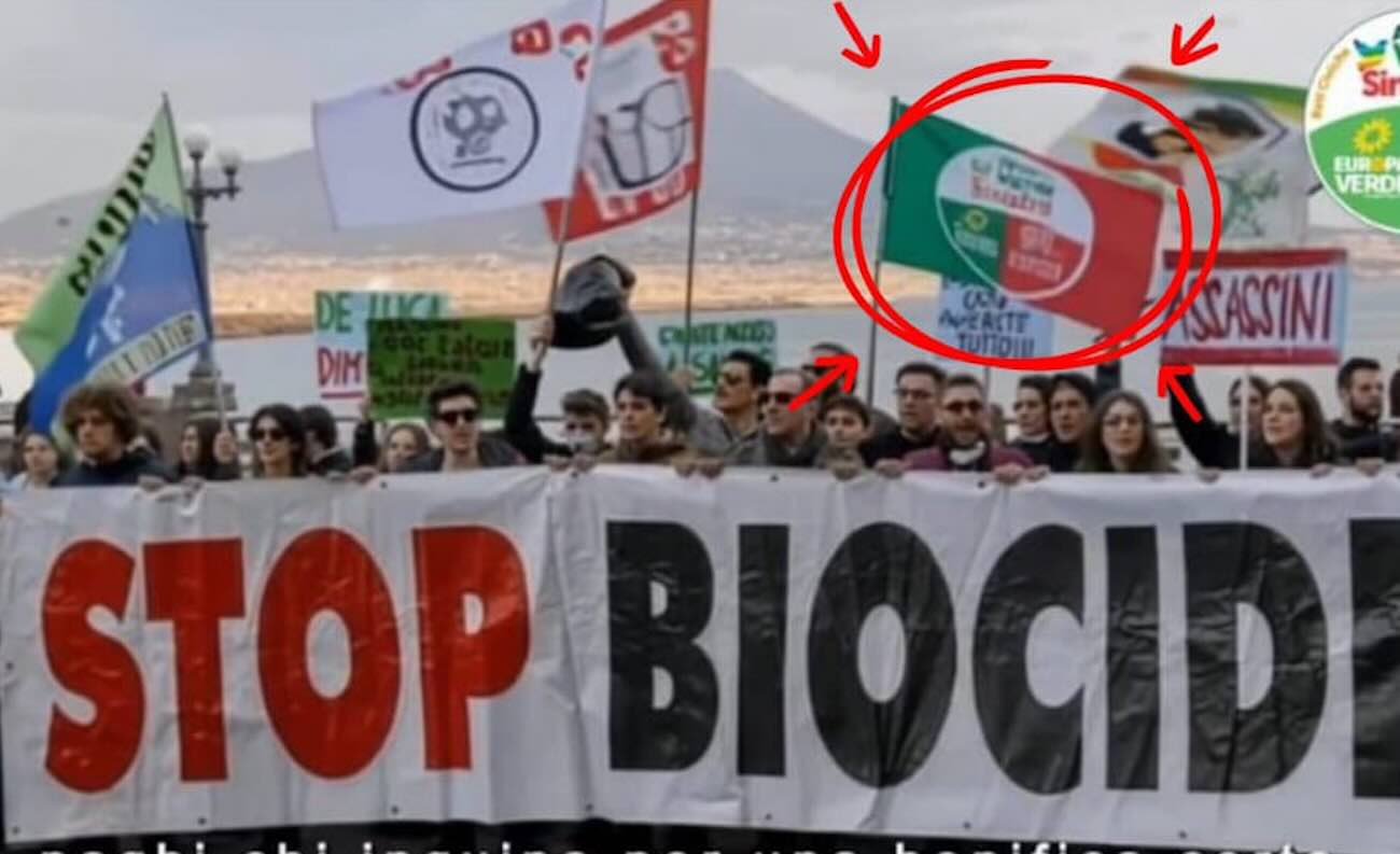 Corteo Ecoballe Campania Avs