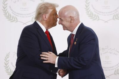 donald trump gianni infantino mondiali