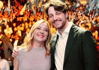 giorgia meloni alberto stefani