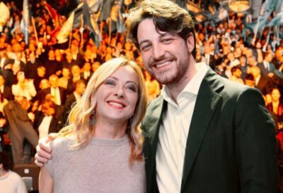 giorgia meloni alberto stefani