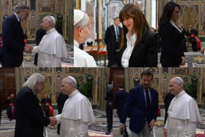 Papa Leone incontra attori e registi cinema