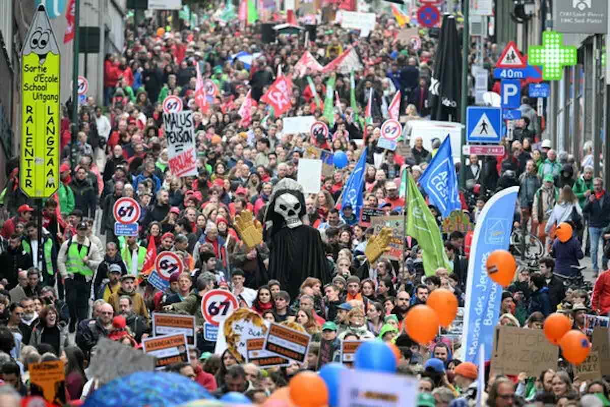sciopero belgio austerity