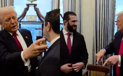 trump profumo presidente siriano