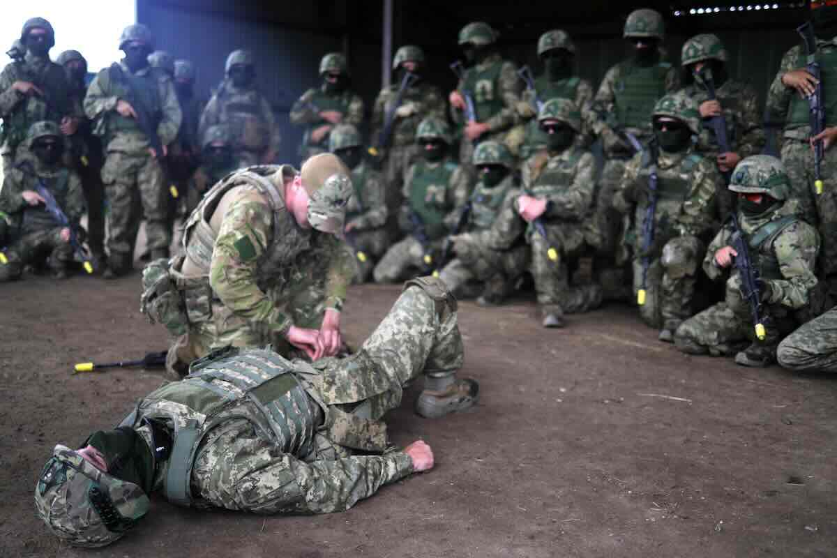 Soldati Ucraina Regno Unito