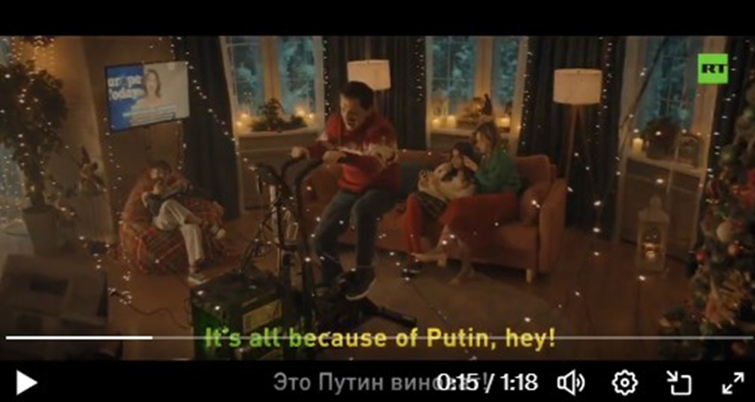colpa di putin video tv russa