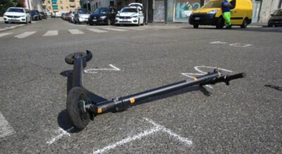 incidente bari andria monopattino
