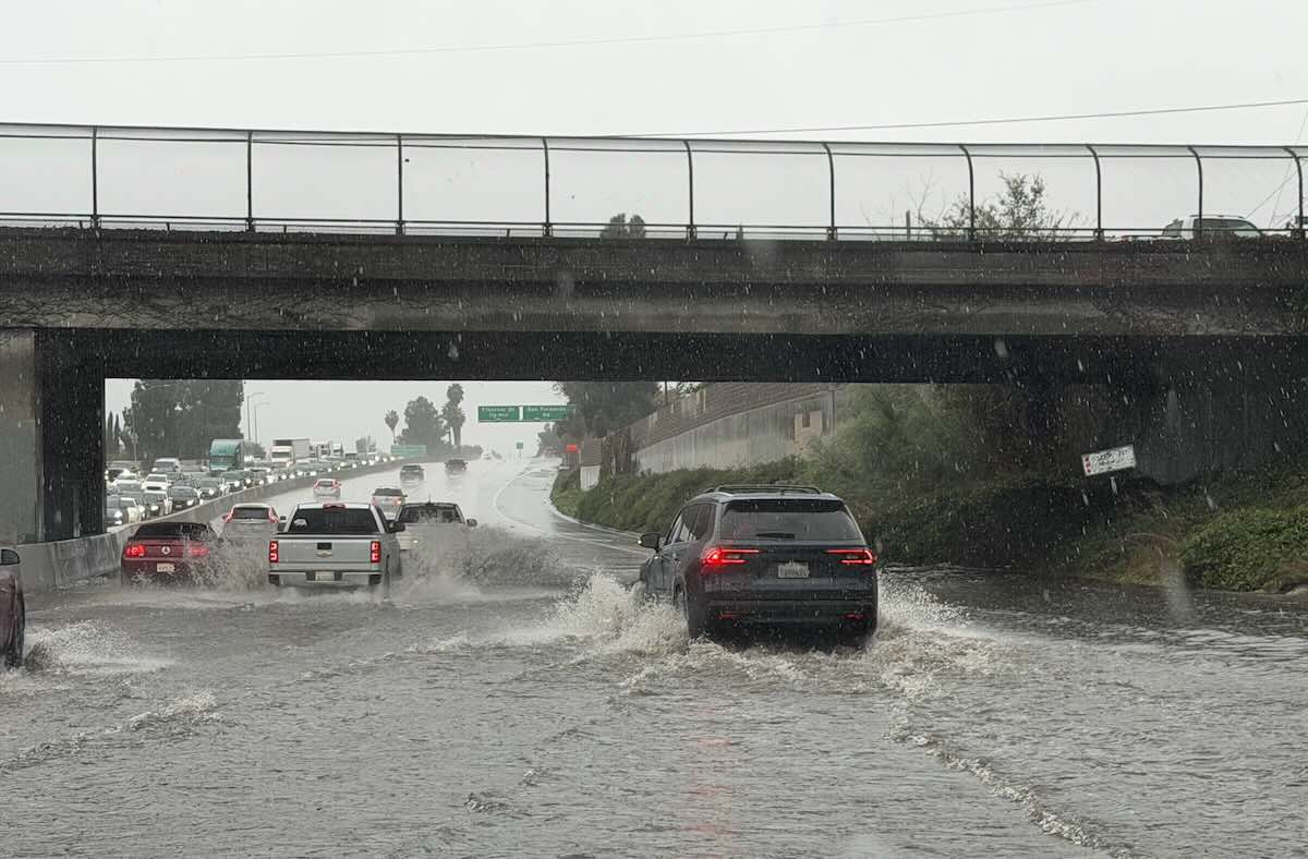los angeles piogge natale