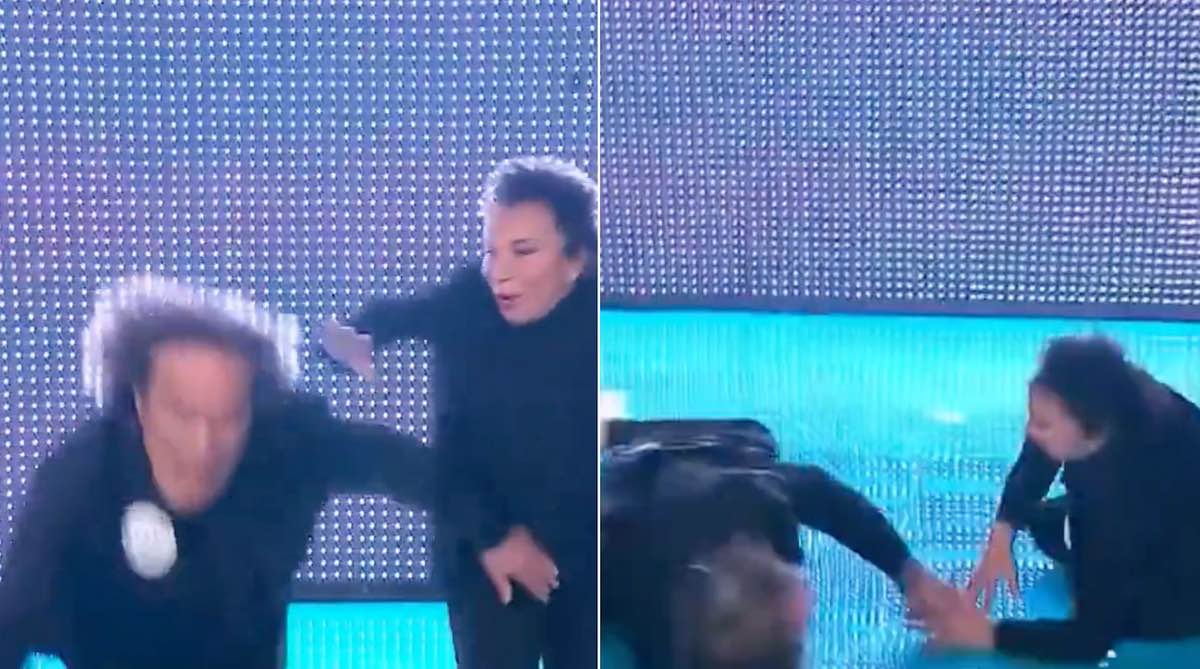 ricchi e poveri caduta domenica in