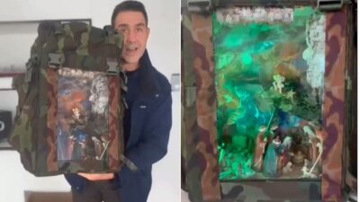 roberto vannacci presepe zaino militare