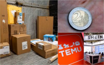 tassa pacchi low cost 2 euro aliexpress shein temu