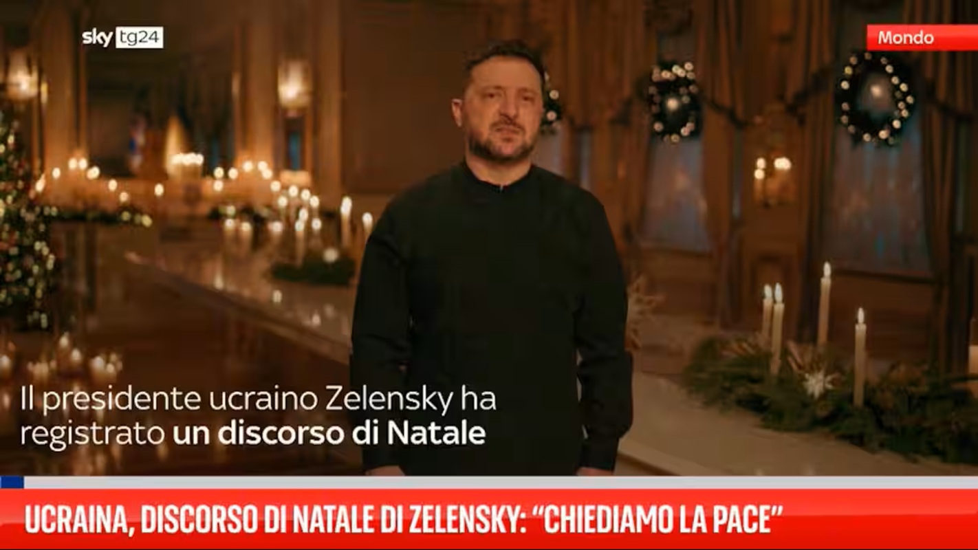 ucraina discorso natale zelensky putin