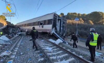 Treno deragliamento Spagna