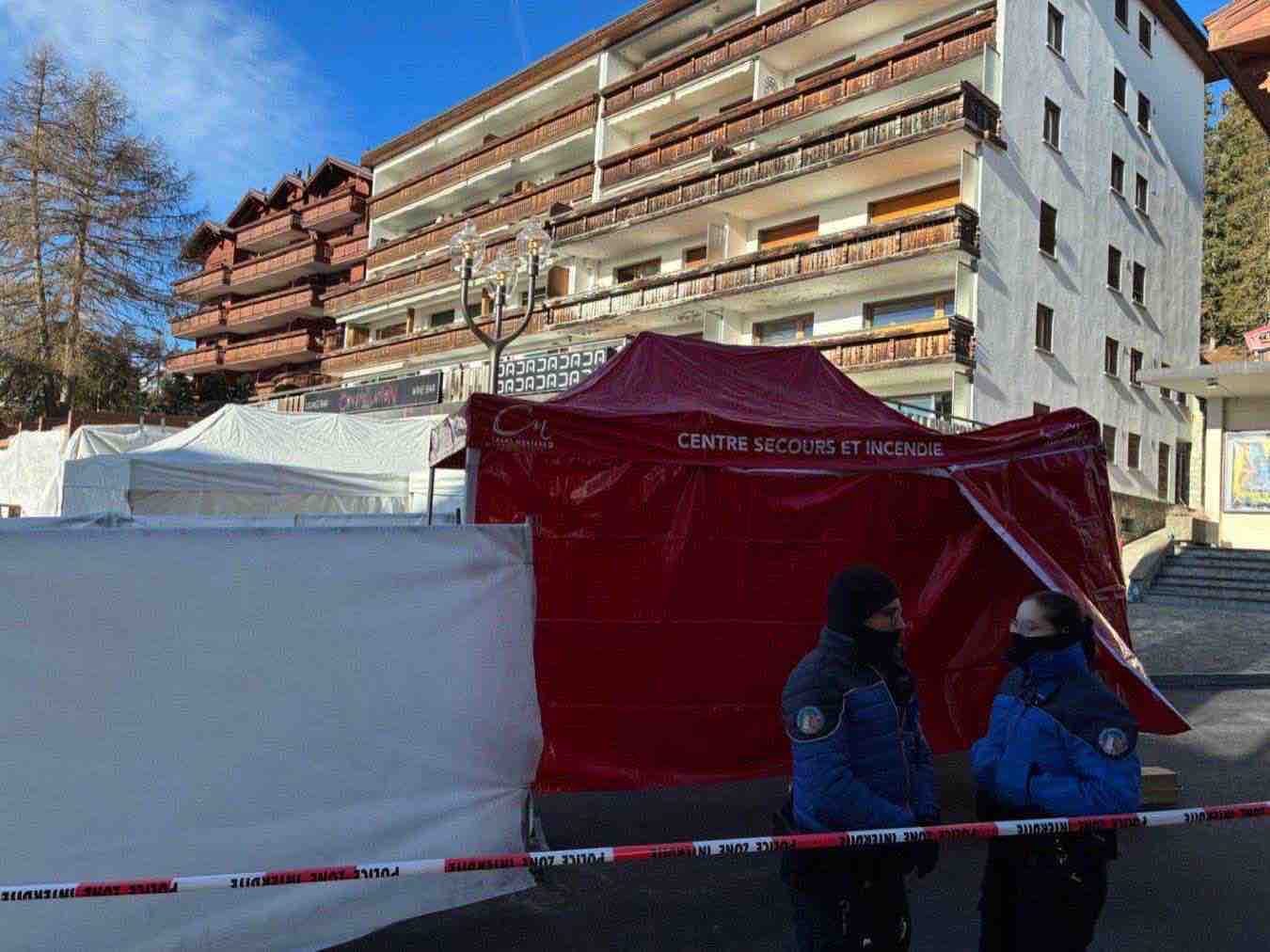 Costellation dopo l'incendio a Crans-Montana