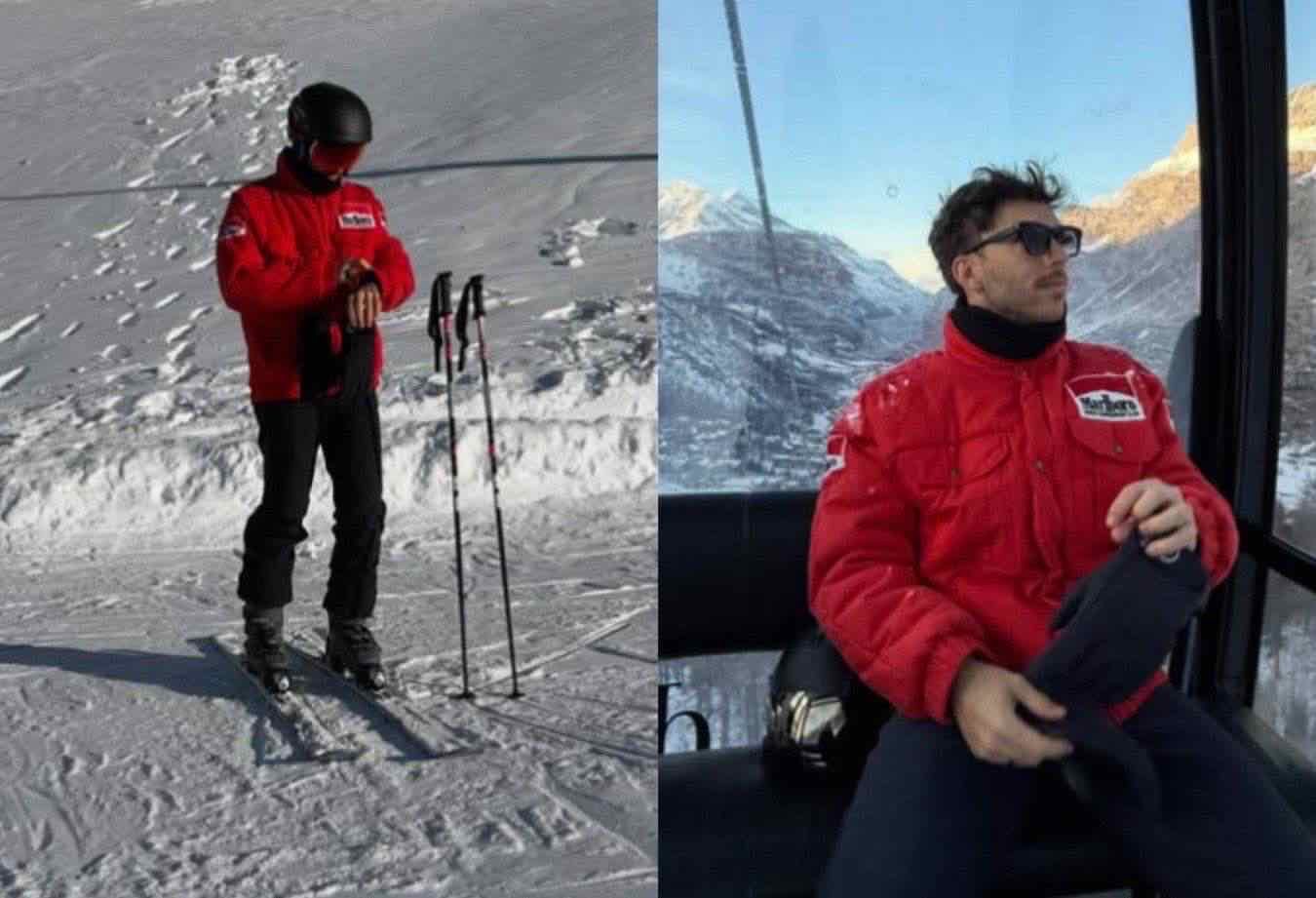 Gasly con la giacca di Schumacher