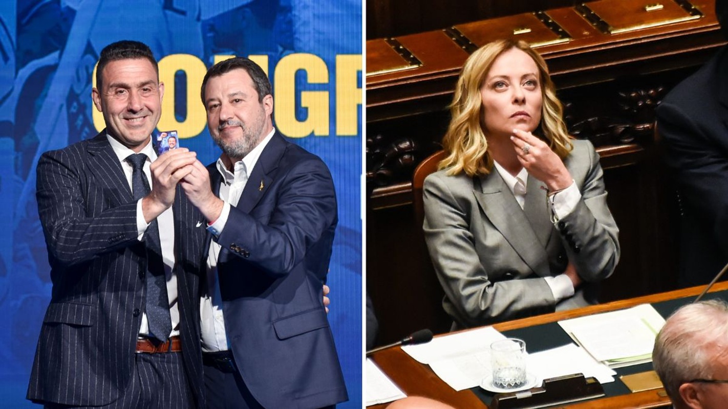 giorgia meloni matteo salvini roberto vannacci