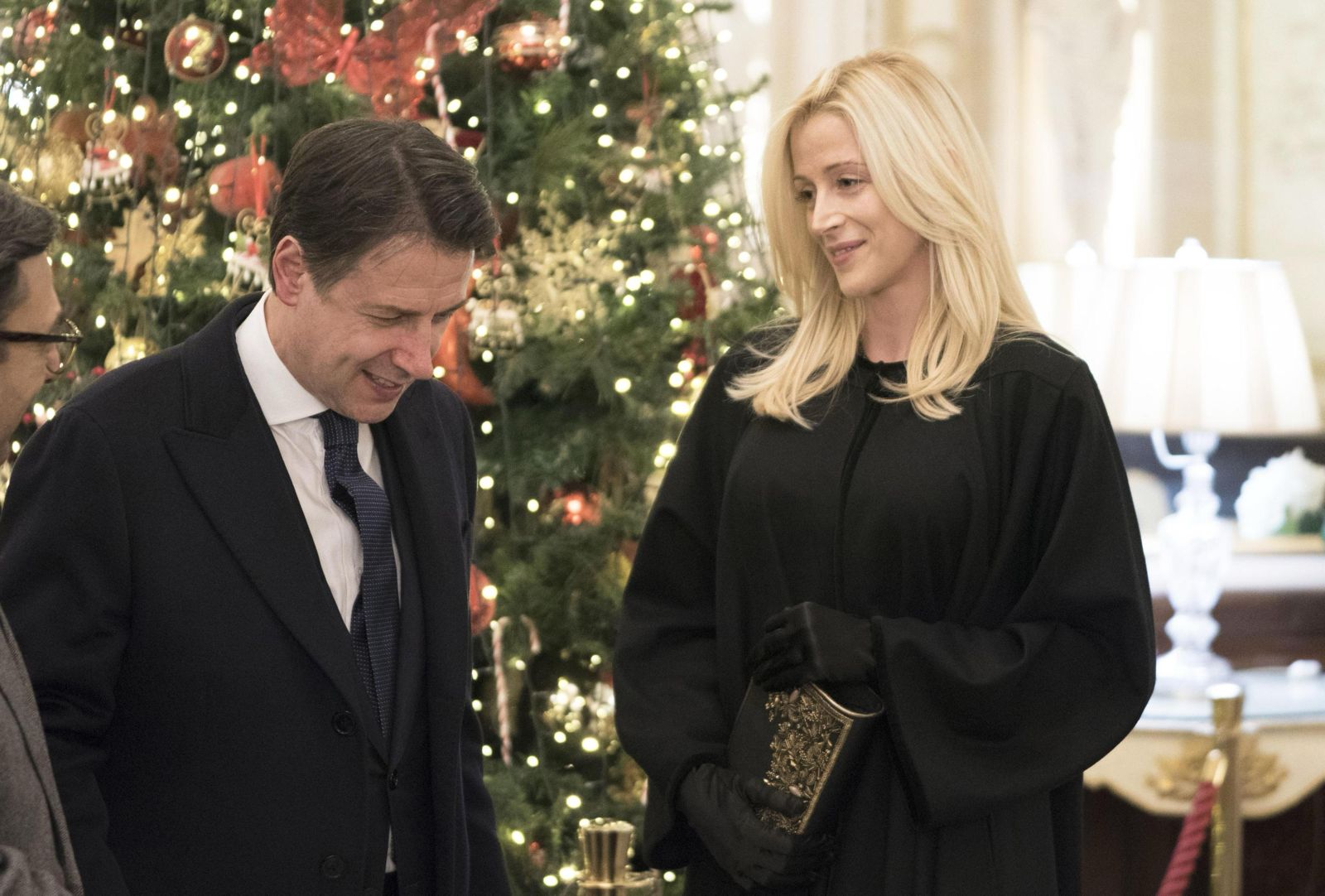 Giuseppe Conte e Olivia Paladino