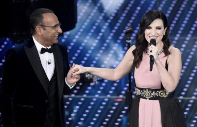 laura pausini carlo conti festival di sanremo
