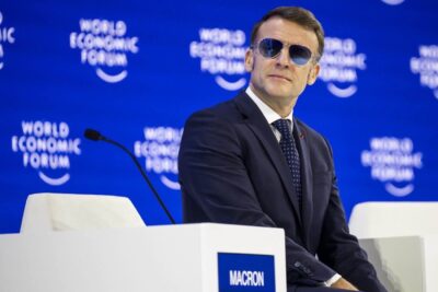 Macron a Davos