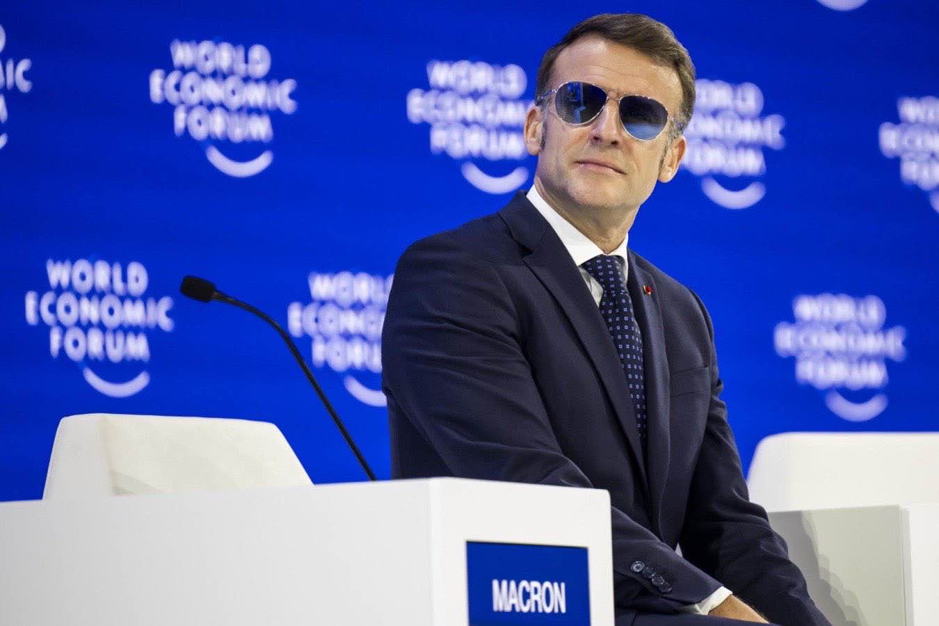 Macron a Davos