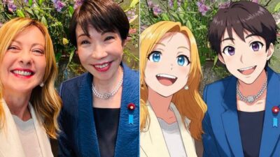 meloni-omologa-giapponese-selfie-stile-anime