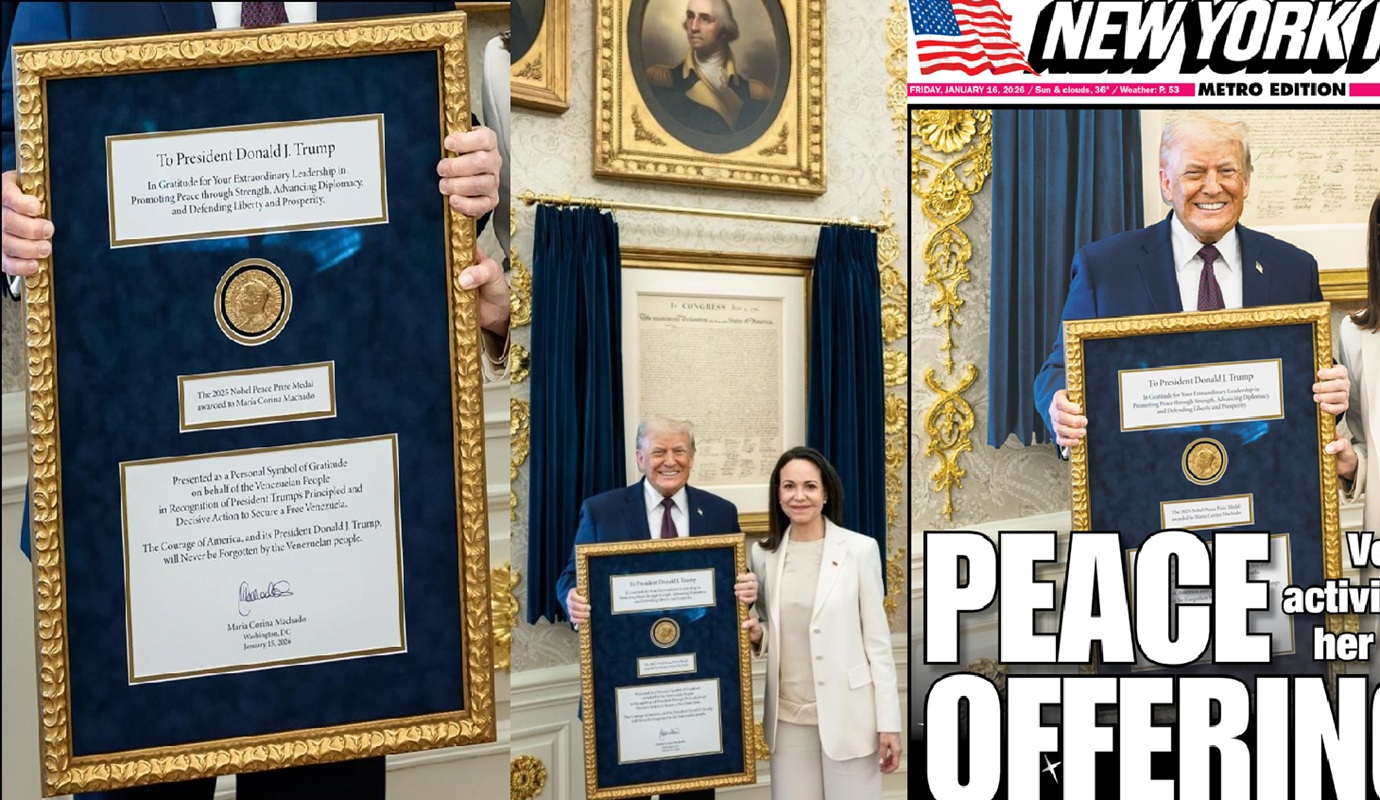 premio nobel donald trump maria corina machado
