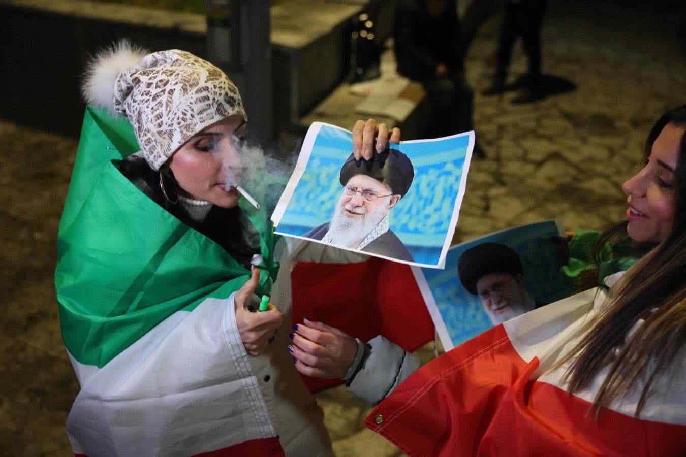 Proteste di esuli iraniani
