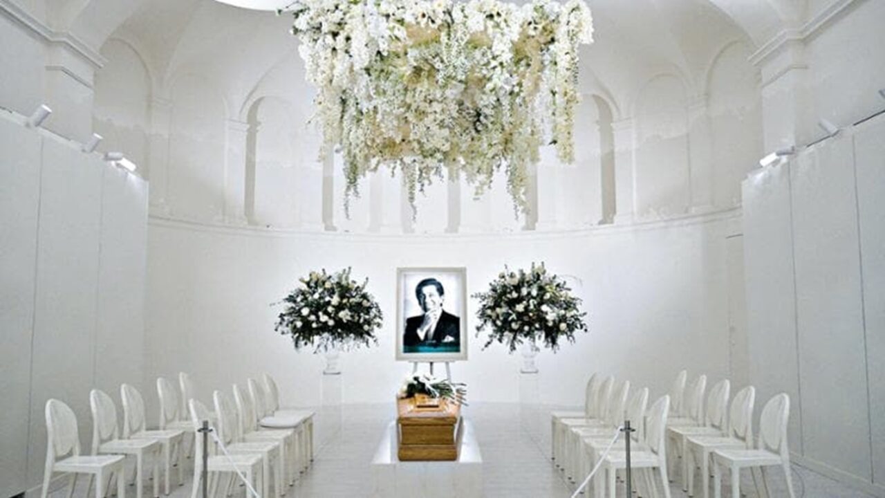valentino funerali basilica santa maria roma