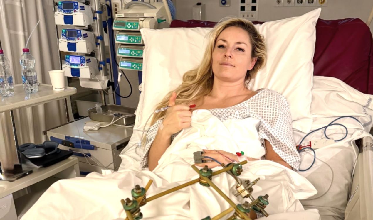 Lindsey Vonn dopo intervento chirurgico