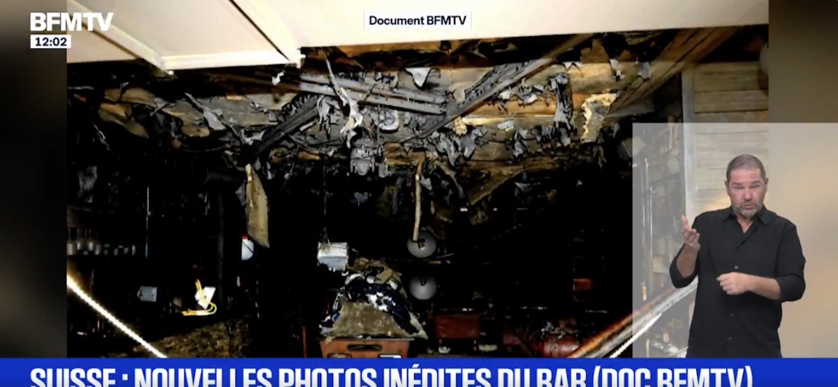 crans montana foto dopo incendio