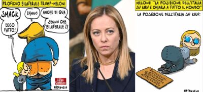 giorgia meloni vignette natangelo pucci sanremo