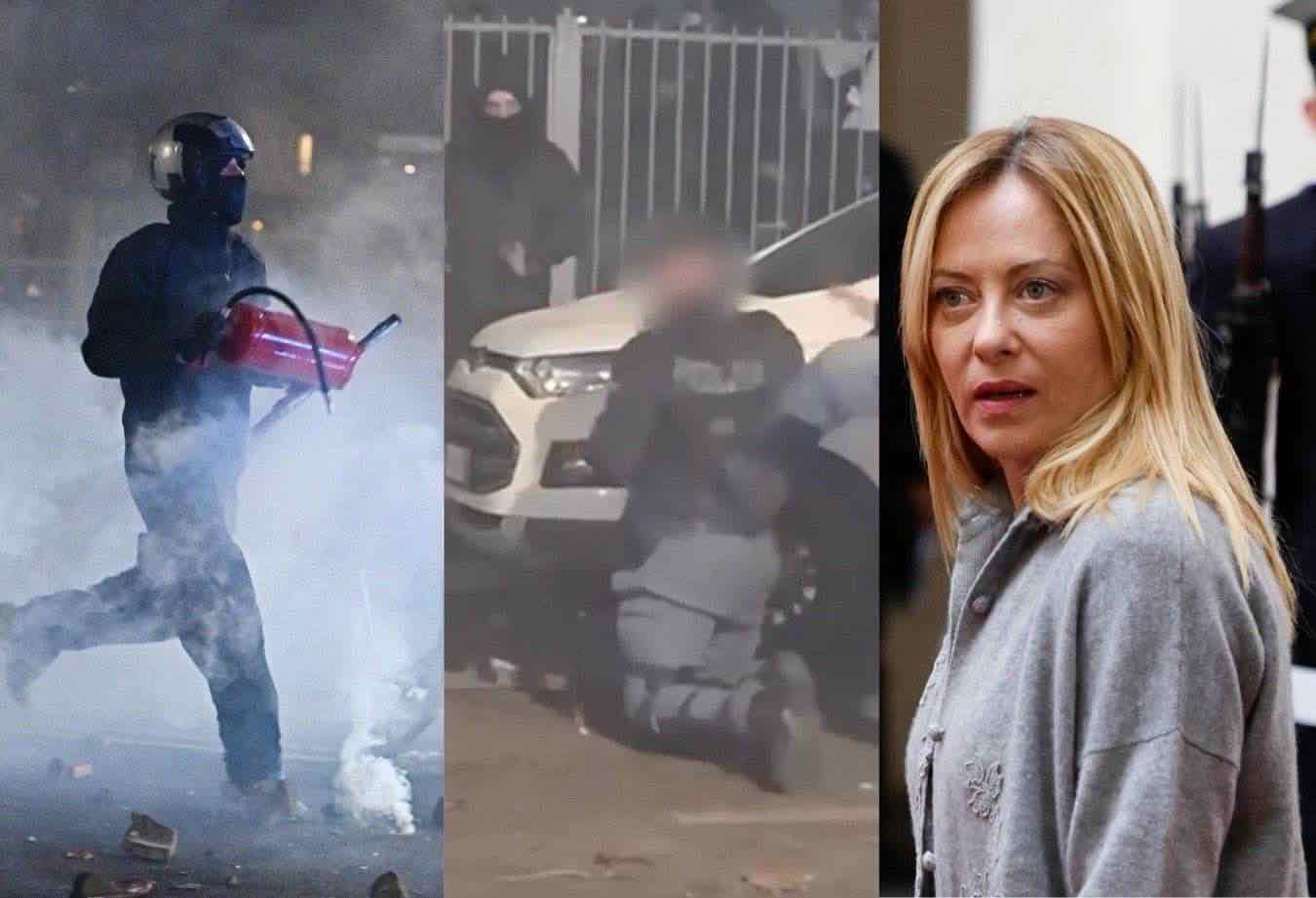 Meloni scontri Torino