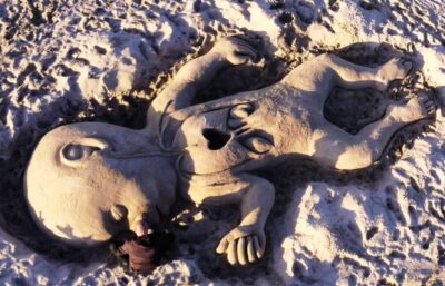 scultura sabbia domenico