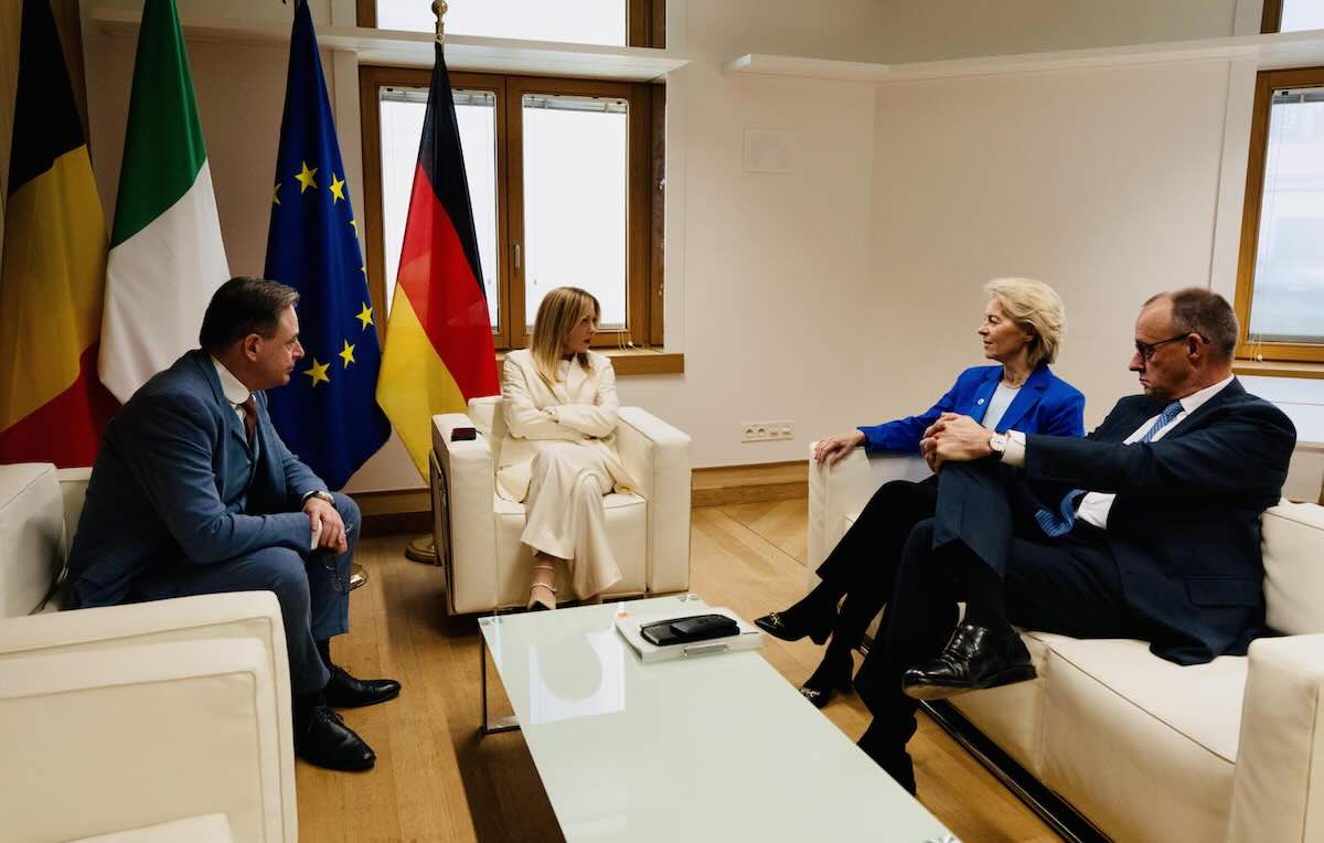 Meloni Merz De Wever Von der Leyen
