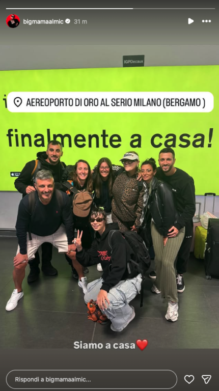 bigmama tornata in italia da dubai