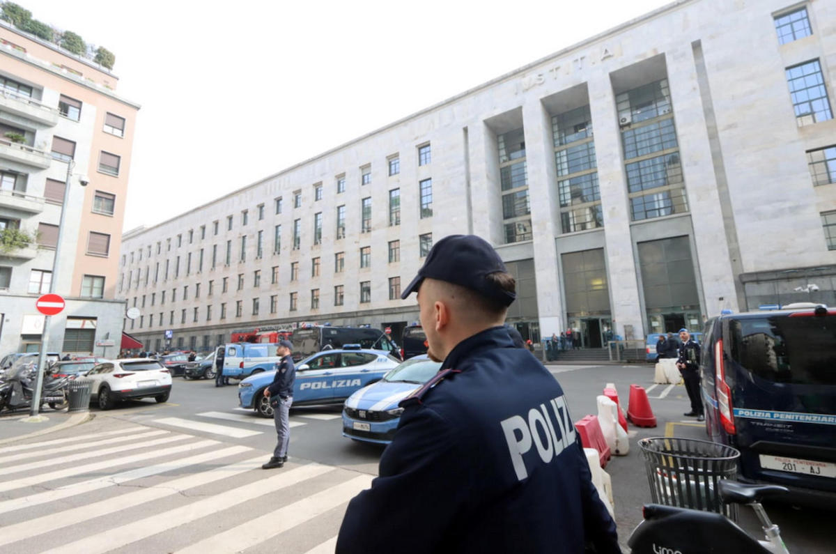allarme bomba tribunale milano